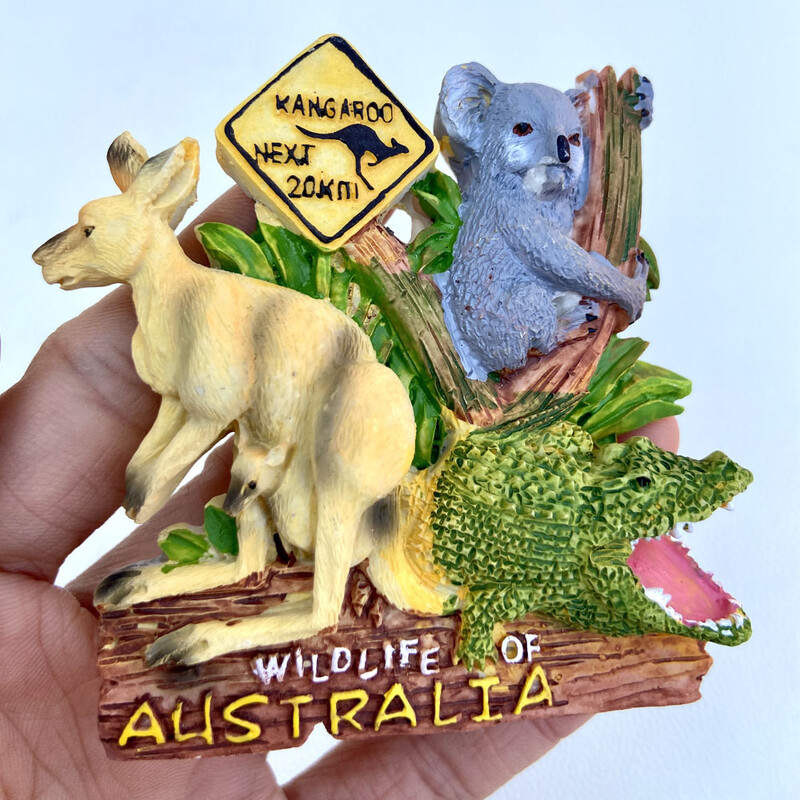Magneți magnetici pentru frigider Australia Koala Cangur Reper Magnet pentru frigider Model autocolant Rășină Suvenir de călătorie în lume
