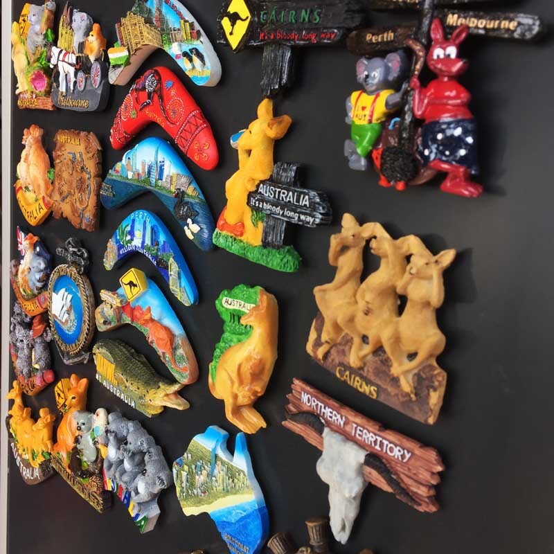 Magneți magnetici pentru frigider Australia Koala Cangur Reper Magnet pentru frigider Model autocolant Rășină Suvenir de călătorie în lume
