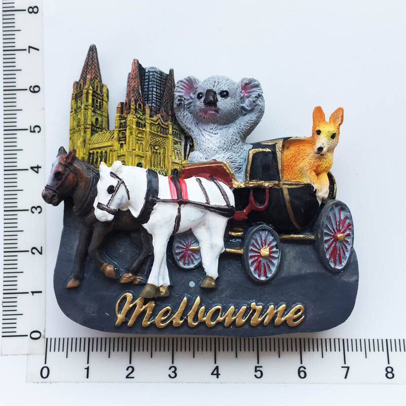 Magneți magnetici pentru frigider Australia Koala Cangur Reper Magnet pentru frigider Model autocolant Rășină Suvenir de călătorie în lume