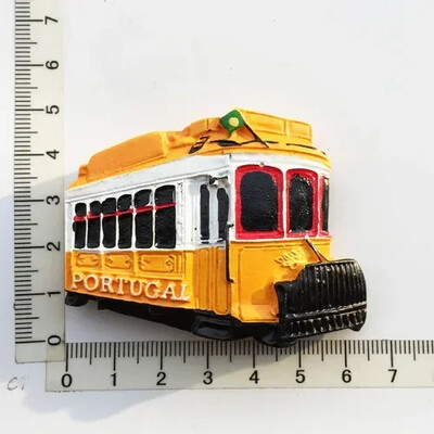 Magneți pentru frigider Portugalia Suvenir Lisabona Tramway Madeira Rășină Autocolante magnetice pentru frigider Suveniruri turistice Decorații pentru casă