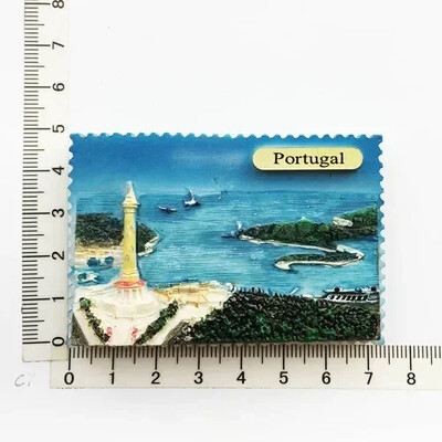 Magneți pentru frigider Portugalia Suvenir Lisabona Tramway Madeira Rășină Autocolante magnetice pentru frigider Suveniruri turistice Decorații pentru casă