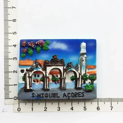 Magneți pentru frigider Portugalia Suvenir Lisabona Tramway Madeira Rășină Autocolante magnetice pentru frigider Suveniruri turistice Decorații pentru casă