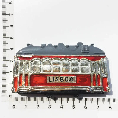 Magneți pentru frigider Portugalia Suvenir Lisabona Tramway Madeira Rășină Autocolante magnetice pentru frigider Suveniruri turistice Decorații pentru casă