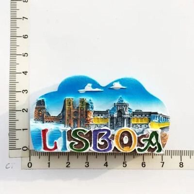 Magneți pentru frigider Portugalia Suvenir Lisabona Tramway Madeira Rășină Autocolante magnetice pentru frigider Suveniruri turistice Decorații pentru casă