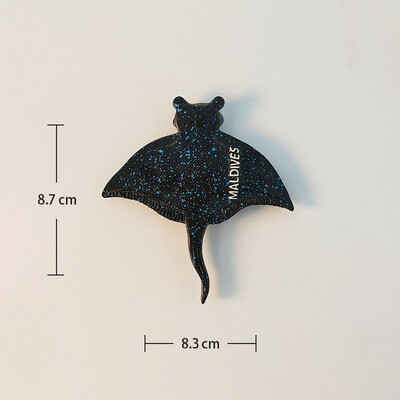 Maldive, organisme marine, stereoscopic 3D, meșteșuguri, comemorare de călătorie, decor acasă, magnet amuzant, magneți de frigider