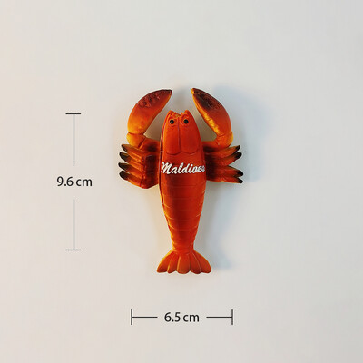 Maldive, organisme marine, stereoscopic 3D, meșteșuguri, comemorare de călătorie, decor acasă, magnet amuzant, magneți de frigider