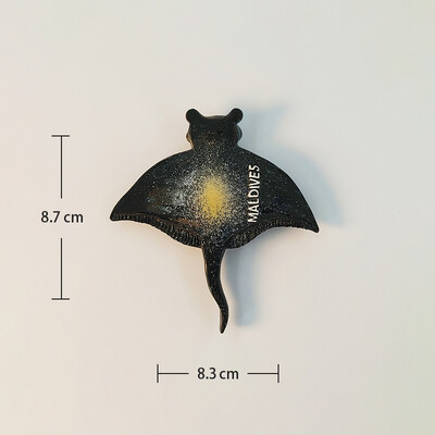 Maldive, organisme marine, stereoscopic 3D, meșteșuguri, comemorare de călătorie, decor acasă, magnet amuzant, magneți de frigider