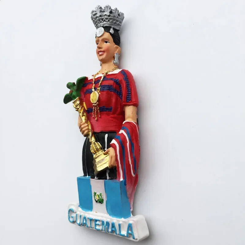 Guatemala Belize Honduras Magnet de frigider Suveniruri turistice 3d Concurs de frumusețe Queen Autocolante magnetice pentru frigider
