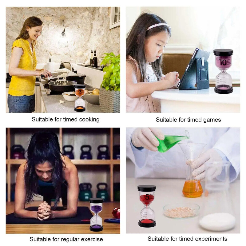 1/3/5/10/15/20 Minute de clepsidra Ceas de nisip Cronometru de clepsidra Ceas de ceas Cadou pentru copii Cadou pentru copii Cronometru de nisip Oră de decorare a casei