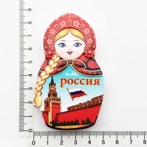 Papusa Matryoshka Rusia Suvenir turistic Magneti pentru frigider Articole de decorare Artizanat Artizanat Frigider magnetic de colectie Cadouri