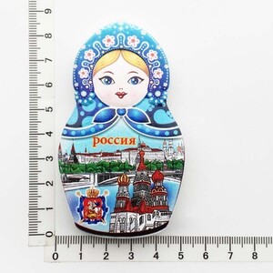 Papusa Matryoshka Rusia Suvenir turistic Magneti pentru frigider Articole de decorare Artizanat Artizanat Frigider magnetic de colectie Cadouri