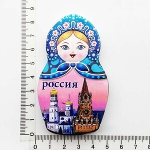 Papusa Matryoshka Rusia Suvenir turistic Magneti pentru frigider Articole de decorare Artizanat Artizanat Frigider magnetic de colectie Cadouri