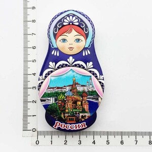 Papusa Matryoshka Rusia Suvenir turistic Magneti pentru frigider Articole de decorare Artizanat Artizanat Frigider magnetic de colectie Cadouri