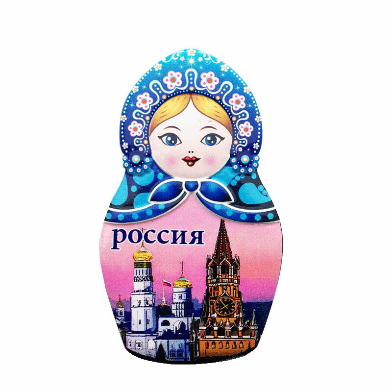 Papusa Matryoshka Rusia Suvenir turistic Magneti pentru frigider Articole de decorare Artizanat Artizanat Frigider magnetic de colectie Cadouri