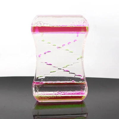 Cronometru clepsidră Culori mixte Picătură de ulei în două culori Scară Picătură de ulei de apă lichidă Decorare creativă Cadou de zi de naștere Cronometru Decor acasă