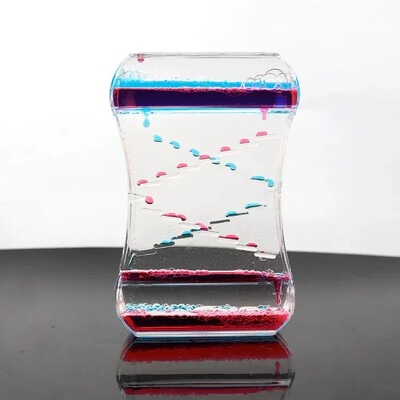 Cronometru clepsidră Culori mixte Picătură de ulei în două culori Scară Picătură de ulei de apă lichidă Decorare creativă Cadou de zi de naștere Cronometru Decor acasă