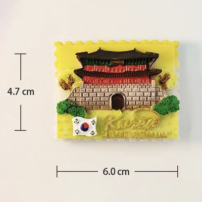 Asia Coreea Magneți Frigider 3D Suveniruri Turistice Autocolant Frigider Colecție Cadou de artizanat