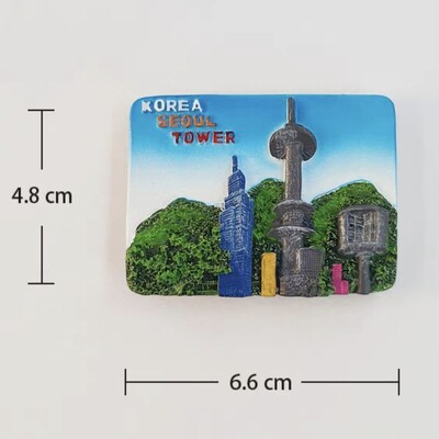 Asia Coreea Magneți Frigider 3D Suveniruri Turistice Autocolant Frigider Colecție Cadou de artizanat