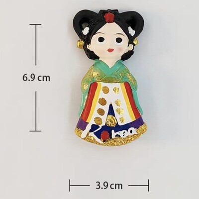 Asia Coreea Magneți Frigider 3D Suveniruri Turistice Autocolant Frigider Colecție Cadou de artizanat