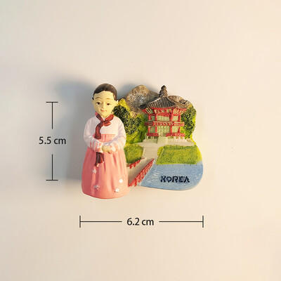Asia Coreea Magneți Frigider 3D Suveniruri Turistice Autocolant Frigider Colecție Cadou de artizanat