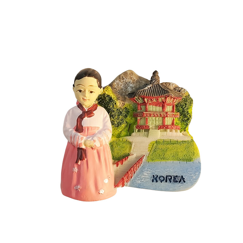Asia Coreea Magneți Frigider 3D Suveniruri Turistice Autocolant Frigider Colecție Cadou de artizanat