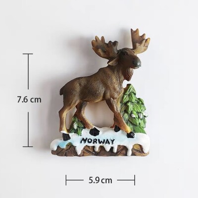 Europa Norvegia Magneți pentru frigider 3D Suveniruri turistice Magneți pentru frigider Colecție de autocolante Articole de decorare artizanală
