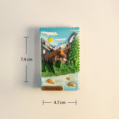 Europa Norvegia Magneți pentru frigider 3D Suveniruri turistice Magneți pentru frigider Colecție de autocolante Articole de decorare artizanală
