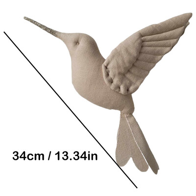 Drăguț agățat pe perete colibri păpușă umplută de pluș, țesătură, acasă, dormitor, pepinieră, agățat, păpușă confortabilă
