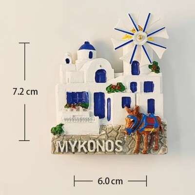 Grecia Chalkidiki Autocolante pentru frigider Hios Paralia Khalkidhiki Tinos Suveniruri Insula Mykonos Plaja Kleftiko Skopelos Magneti pentru frigider