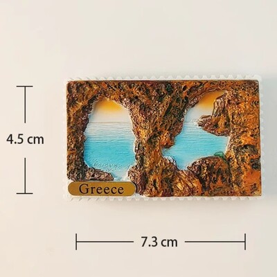 Grecia Chalkidiki Autocolante pentru frigider Hios Paralia Khalkidhiki Tinos Suveniruri Insula Mykonos Plaja Kleftiko Skopelos Magneti pentru frigider