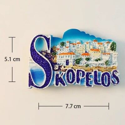 Grecia Chalkidiki Autocolante pentru frigider Hios Paralia Khalkidhiki Tinos Suveniruri Insula Mykonos Plaja Kleftiko Skopelos Magneti pentru frigider