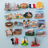 Magnet pentru frigider pentru Europa, Franța, Turnul Eiffel, autocolant pentru frigider, suveniruri de călătorie, decor personalizat, magnetic pentru frigider, lucrat manual