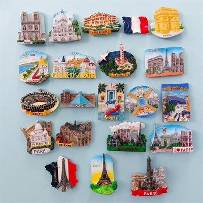 Magnet pentru frigider pentru Europa, Franța, Turnul Eiffel, autocolant pentru frigider, suveniruri de călătorie, decor personalizat, magnetic pentru frigider, lucrat manual