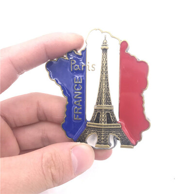Magnet pentru frigider pentru Europa, Franța, Turnul Eiffel, autocolant pentru frigider, suveniruri de călătorie, decor personalizat, magnetic pentru frigider, lucrat manual