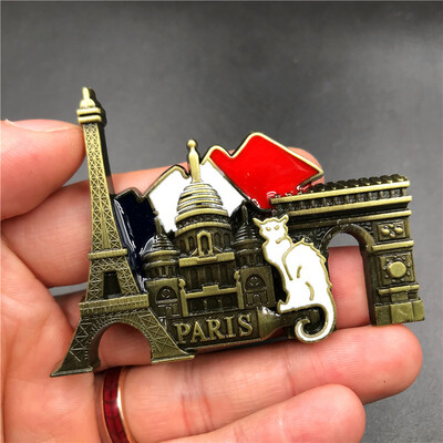 Magnet pentru frigider pentru Europa, Franța, Turnul Eiffel, autocolant pentru frigider, suveniruri de călătorie, decor personalizat, magnetic pentru frigider, lucrat manual