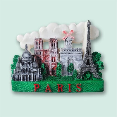 Magnet pentru frigider pentru Europa, Franța, Turnul Eiffel, autocolant pentru frigider, suveniruri de călătorie, decor personalizat, magnetic pentru frigider, lucrat manual