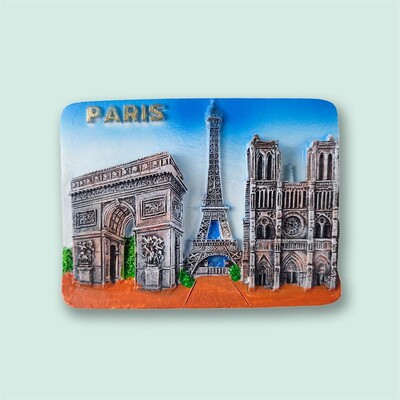 Magnet pentru frigider pentru Europa, Franța, Turnul Eiffel, autocolant pentru frigider, suveniruri de călătorie, decor personalizat, magnetic pentru frigider, lucrat manual