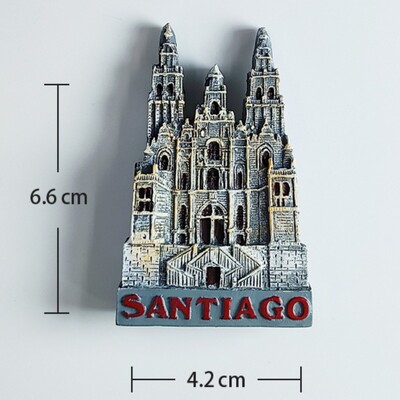 Autocolante pentru frigider Chile La iglesia de Santiago Suveniruri de călătorie Magneti pentru frigider Cadouri de nuntă Autocolant magnetic pentru tablă