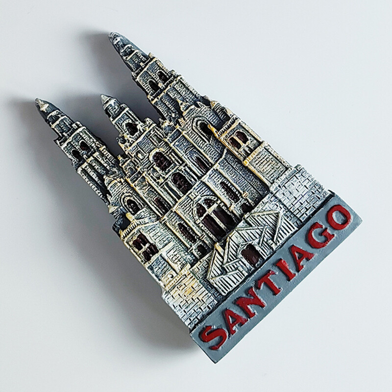 Autocolante pentru frigider Chile La iglesia de Santiago Suveniruri de călătorie Magneti pentru frigider Cadouri de nuntă Autocolant magnetic pentru tablă