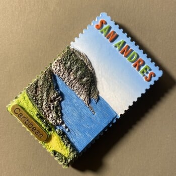 Colombia Fridge Magnets San Andres Ταξιδιωτικά Αναμνηστικά Αυτοκόλλητα Ψυγείο Δώρα γάμου Πίνακας μηνυμάτων Μαγνητικά αυτοκόλλητα