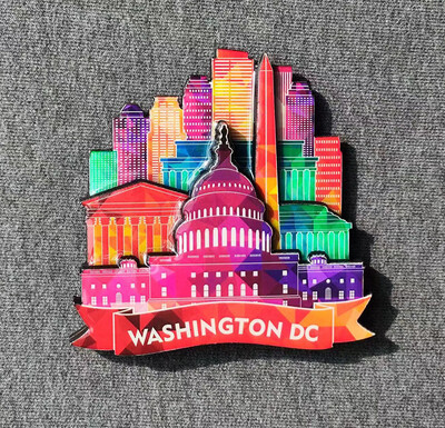 Magnet pentru frigider din lemn Suvenir de călătorie Statele Unite ale Americii Filipine Cuba Țările de Jos Malaezia Mauritius Autocolant magnetic pentru frigider