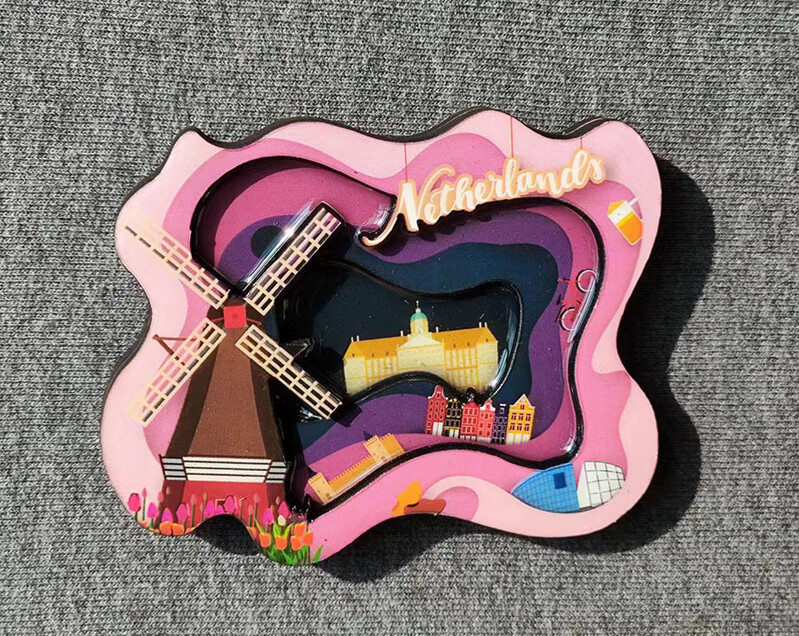 Magnet pentru frigider din lemn Suvenir de călătorie Statele Unite ale Americii Filipine Cuba Țările de Jos Malaezia Mauritius Autocolant magnetic pentru frigider