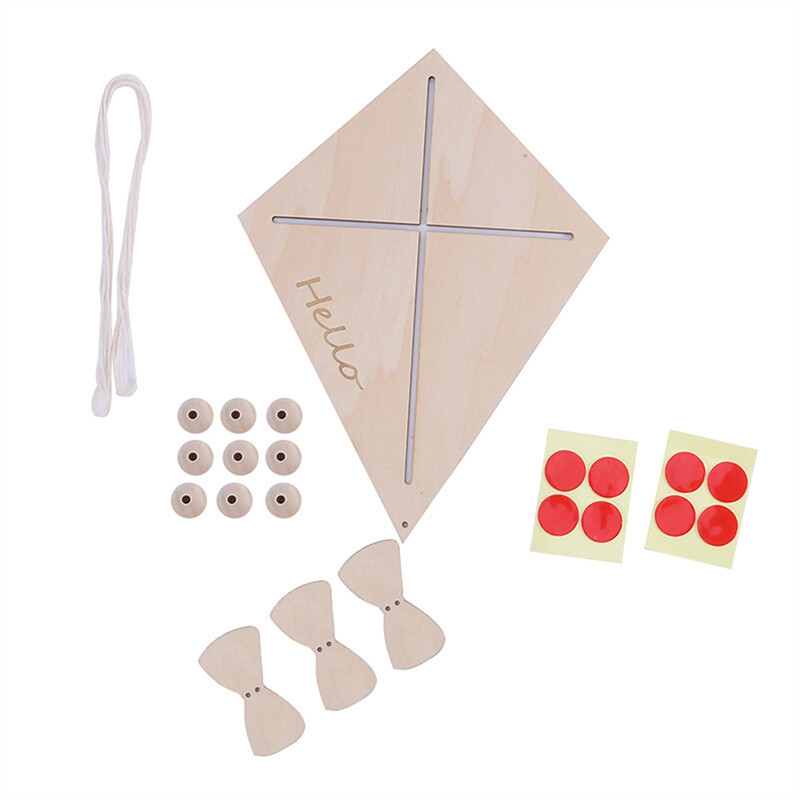 INS Ornamente de perete de zmeu din lemn nordic pentru decorațiuni pentru camerele copiilor pandantiv agățat Artizanat din lemn Cadouri pentru bebeluși decor pepinieră accesorii foto