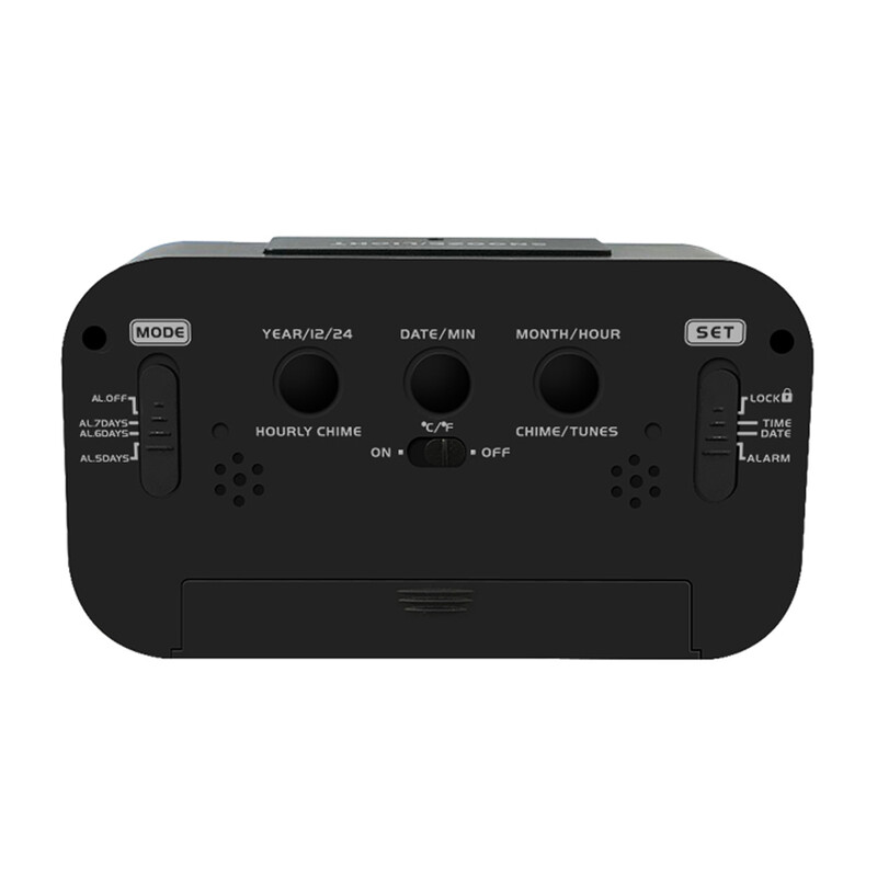 Ceas vorbitor în engleză Timp de vorbire și temperatură Ceas cu alarmă cu amânare pentru dormitor digital cu termometru pentru copii, treziți