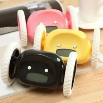 CEAS DEşteptător ceas deşteptător care rulează Ceas deşteptător care rulează roată anvelopă de dormit pisică ascunsă ceas deşteptător leneş