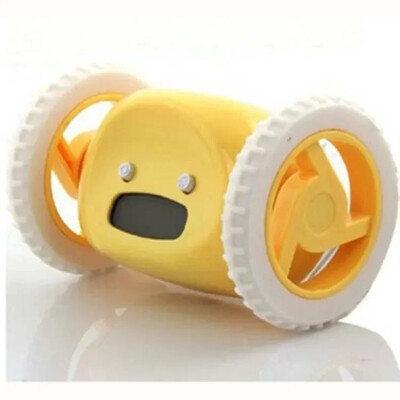 CEAS DEşteptător ceas deşteptător care rulează Ceas deşteptător care rulează roată anvelopă de dormit pisică ascunsă ceas deşteptător leneş