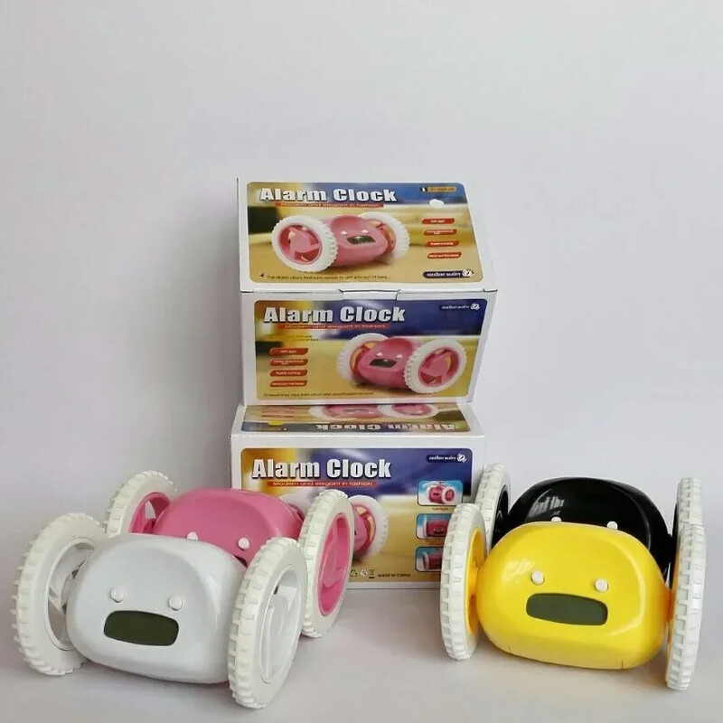 CEAS DEşteptător ceas deşteptător care rulează Ceas deşteptător care rulează roată anvelopă de dormit pisică ascunsă ceas deşteptător leneş