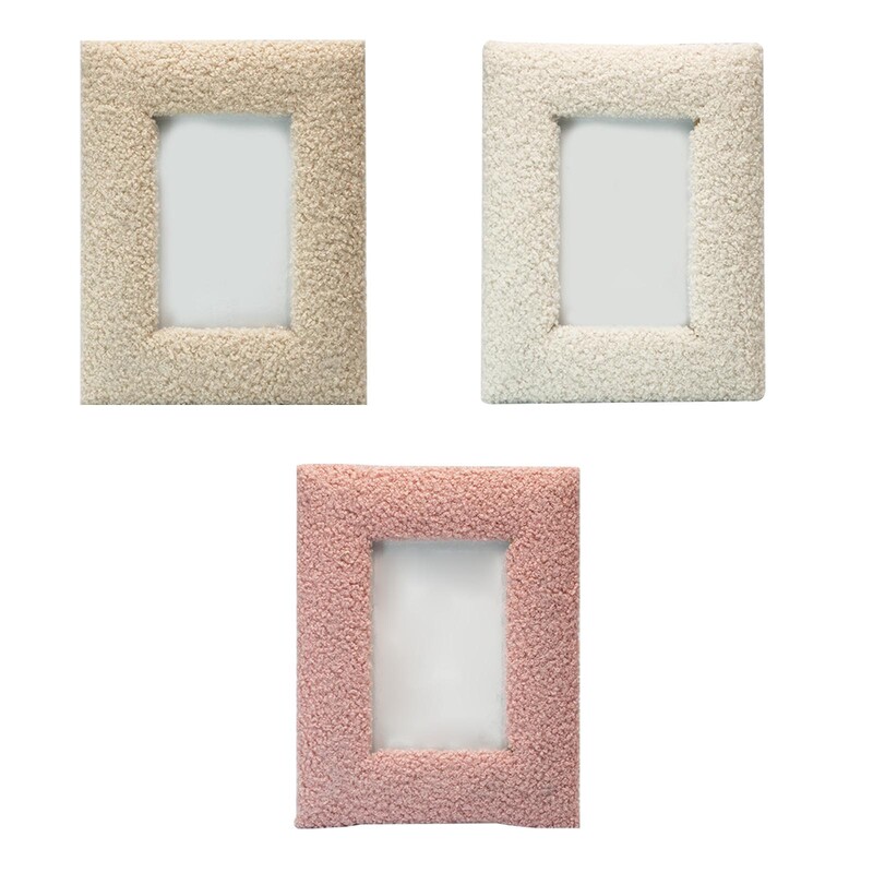 Ornament de afișare pentru cadru foto de birou Simplitate Lemn și pluș Suport foto pentru cadou pentru nuntă Dormitor Bar Raft Birou