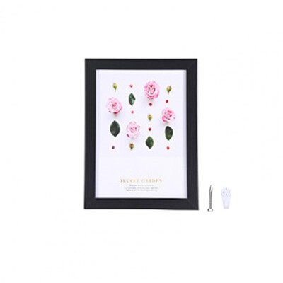 1 комплект 5-инчова рамка за снимки Пачуърк Водоустойчива рамка за снимки Удебелена пяна Висяща на стена рамка за фото дисплей Домакински консумативи