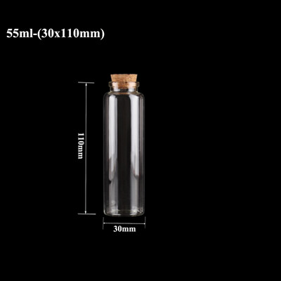 5-10 buc. Mini sticle de dorințe de sticlă Sticle de plută Borcane de probă goale Decorarea casei Bijuterii DIY Pandantive dopul de plută Fiolă de depozitare